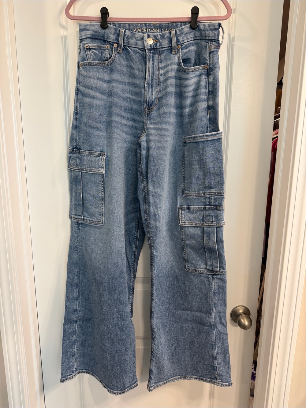 American Eagle Curvy Super High-Rise Baggy Wide Leg Jean